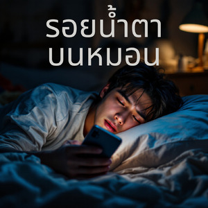 รอบน้ำตาบนหมอน