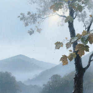 雨落下的声音