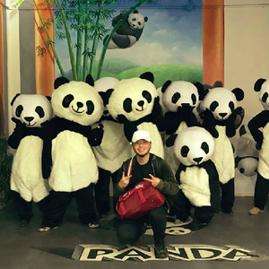 和Panda握个手