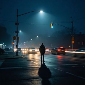 路口只剩我