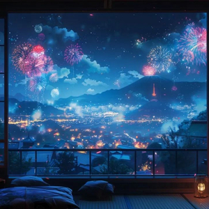 夏夜最后的烟火