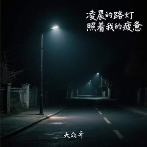 凌晨的路灯照着我的疲惫