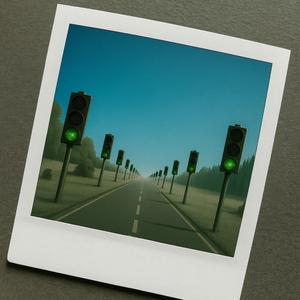 Green Lights and Blue Skies