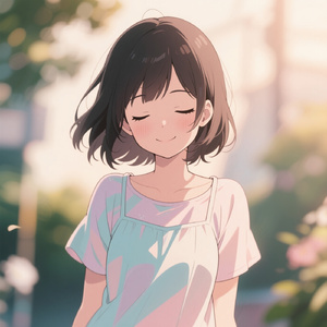 目を閉じたままで