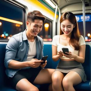 실시간 채팅 속, 너와 나의 밤