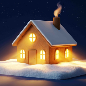 Будиночок уночі