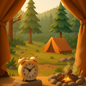 自然の中の朝のひかり