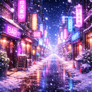 Neon Snowstorm Heartbeat2