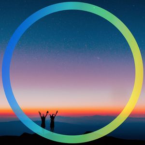 A Trio of Celestial Light Shines Through the Dawn