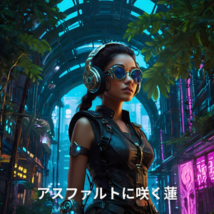 アスファルトに咲く蓮