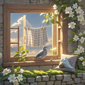 窗棂上的时光-晚照