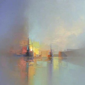 像冰块融入一片海洋