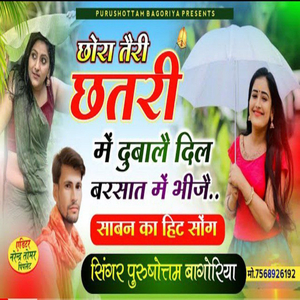 छौरा तैरी छतरी मे दुबालै दिल बरसात में भीजै