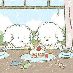 아껴둔 딸기 케이크를 꺼내는 오후 시간