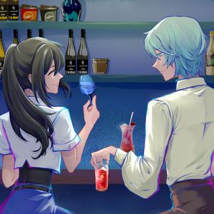 クリームソーダとシャンデリア/奶油苏打和冕形灯