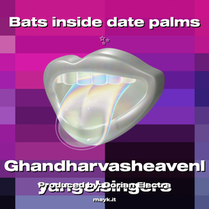 Bats inside date palms