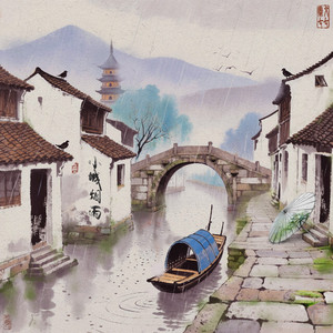 小城烟雨