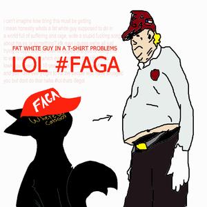 fat white guy in a t-shirt problems