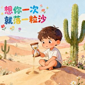 想你一次就落一粒沙