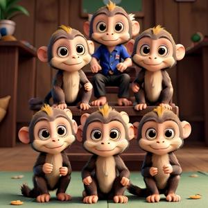 5 Little Monkeys doing a lot?