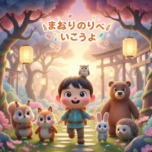 はりねずみくんのおさんぽ