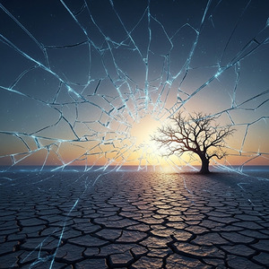 ひび割れた空気