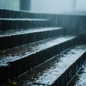 雨叩空阶