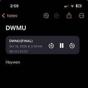 DWMU (dont wanna miss u)