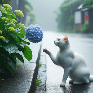 子猫とあじさいの物語