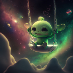 可愛い宇宙人のあそび声 ~目を閉じて聴く神秘睡眠~