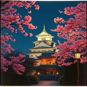 大阪城の夜桜