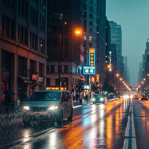 滲む街に、まだ