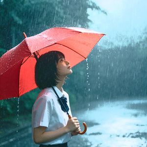 等雨的伞