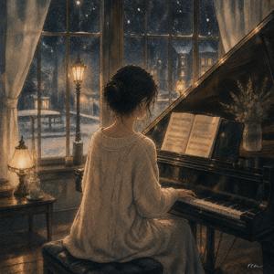 ピアノアンビエント｜雪降る夜 Snow Falling BGM