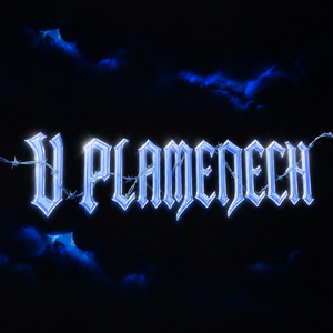 v plamenech