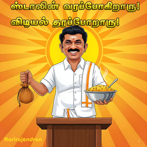 ஸ்டாலின் வரப்போகிறாரு! விடியல் தரப்போறாரு!