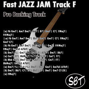 Fast Jazz Jam Track F - Pro Backing Track