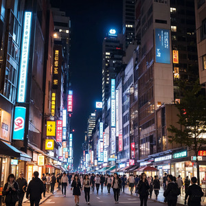 ビルの隙間で夜が明ける