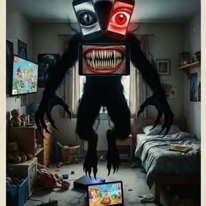 Dämon im Haus (Smartphone, Tablet, iPhone, PS, Xbox, Switch, TV, iPad, Handy, Bildschirm, Sucht) by B's 🔥Ξdu Ғueㄥ🔥