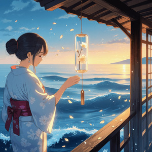 風鈴に芽吹く音