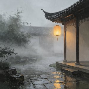 晚风余雨
