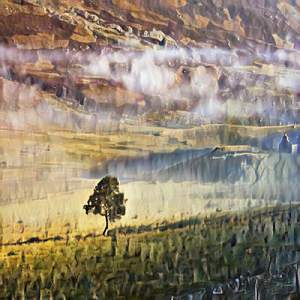 Le soir tranquillement assis