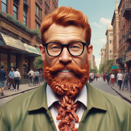 Bacon Beard Bob by @dryorophus