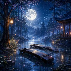 Moonlit Guzheng Mist