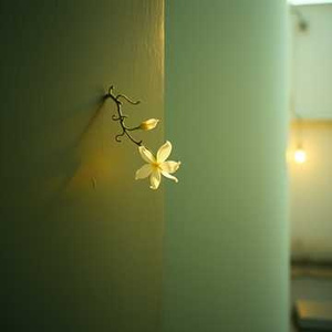 墙角开了一朵小花