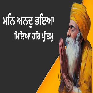ਮਨਿ ਅਨਦੁ ਭਇਆ ਮਿਲਿਆ ਹਰਿ ਪ੍ਰੀਤਮੁ