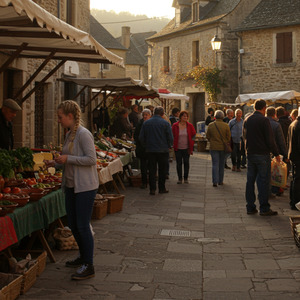 日曜の午後の広場