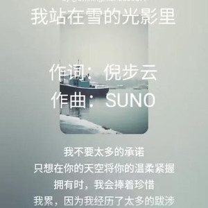 我站在雪的光影里