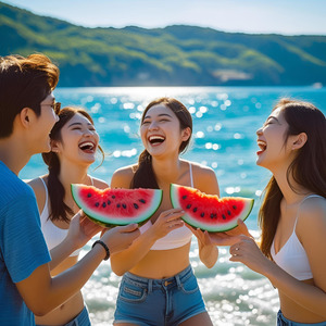 夏の恋はスイカの味