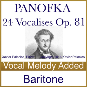 24 Vocalises, No. 3 in D Major, Op. 81 (Melody Added)
